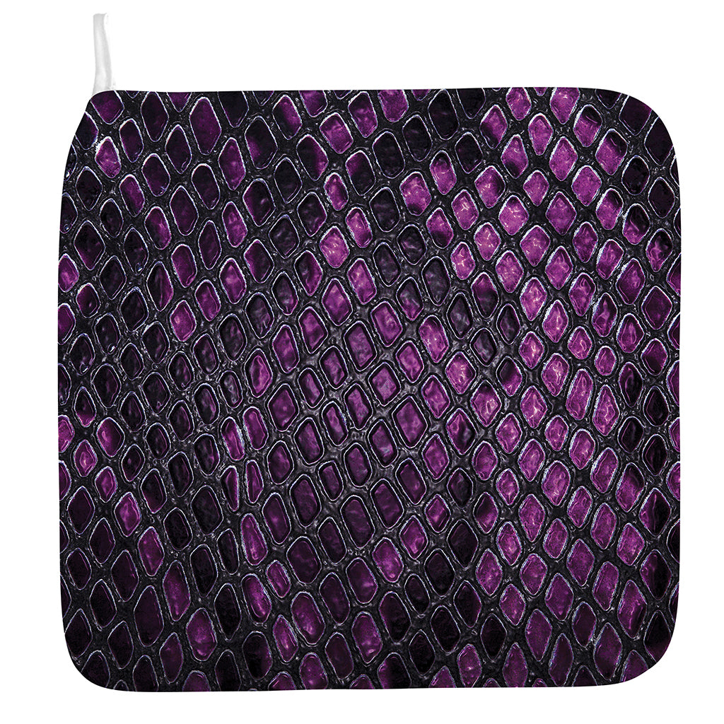 Purple Snakeskin Print Hand Towel