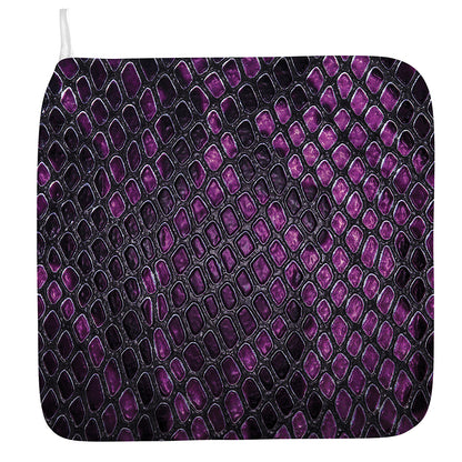 Purple Snakeskin Print Hand Towel