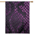 Purple Snakeskin Print House Flag