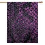 Purple Snakeskin Print House Flag