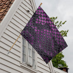 Purple Snakeskin Print House Flag