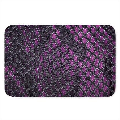 Purple Snakeskin Print Indoor Door Mat