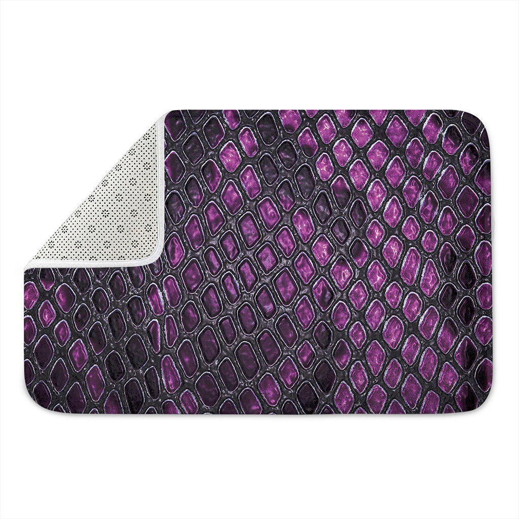 Purple Snakeskin Print Indoor Door Mat