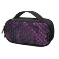 Purple Snakeskin Print Portable Cooler Travel Case