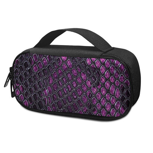 Purple Snakeskin Print Insulin Cooler Travel Case