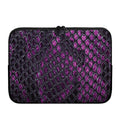 Purple Snakeskin Print Laptop Sleeve