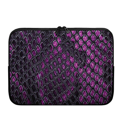 Purple Snakeskin Print Laptop Sleeve