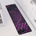 Purple Snakeskin Print Long Kitchen Mat