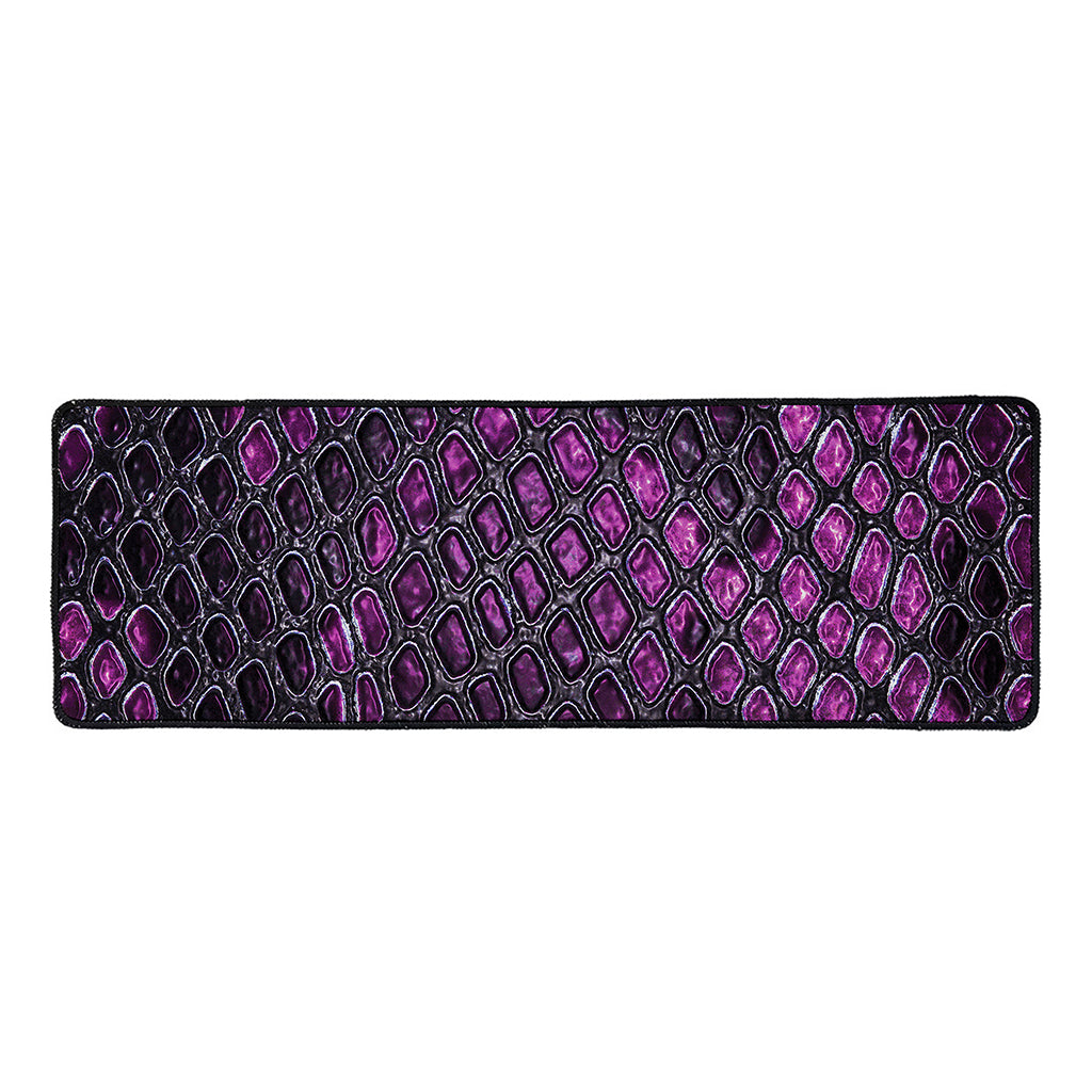 Purple Snakeskin Print Long Kitchen Mat