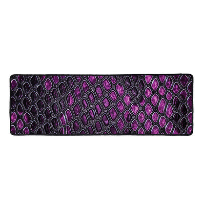 Purple Snakeskin Print Long Kitchen Mat