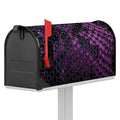 Purple Snakeskin Print Mailbox Cover