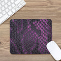 Purple Snakeskin Print Mouse Pad