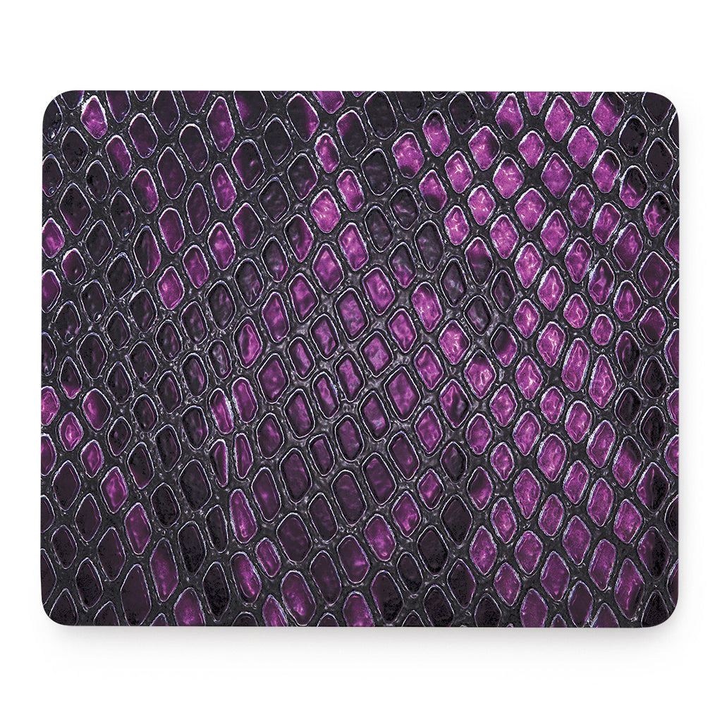 Purple Snakeskin Print Mouse Pad