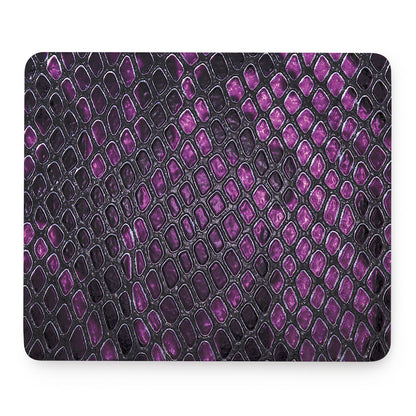 Purple Snakeskin Print Mouse Pad