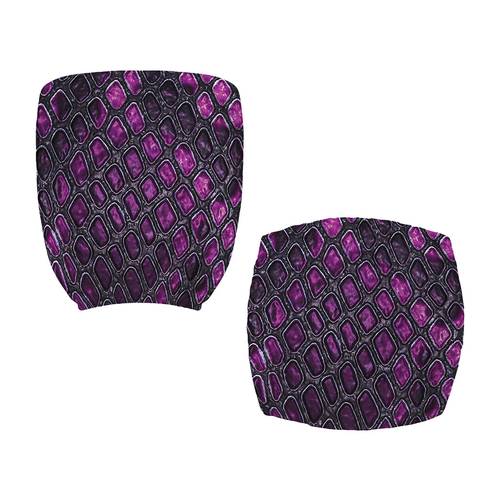 Purple Snakeskin Print Office Chair Cover