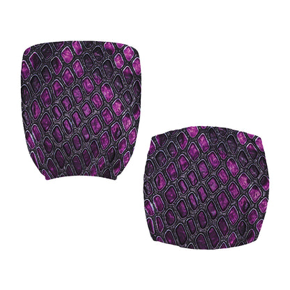 Purple Snakeskin Print Office Chair Cover