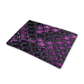 Purple Snakeskin Print Pet Cooling Mat Cover