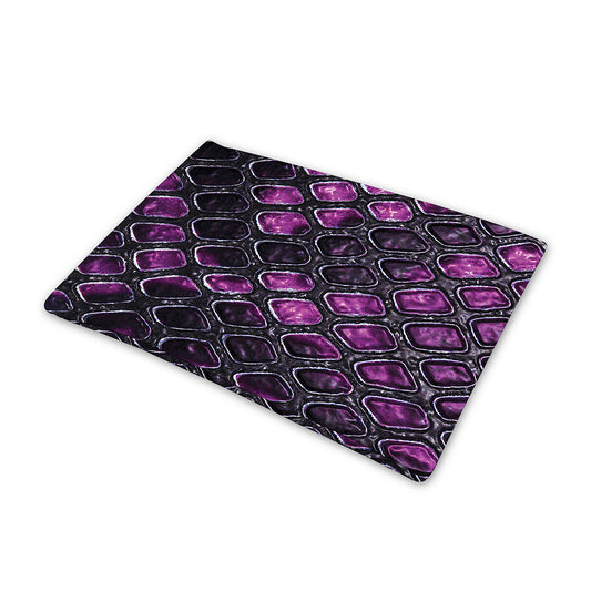 Purple Snakeskin Print Pet Cooling Mat Cover