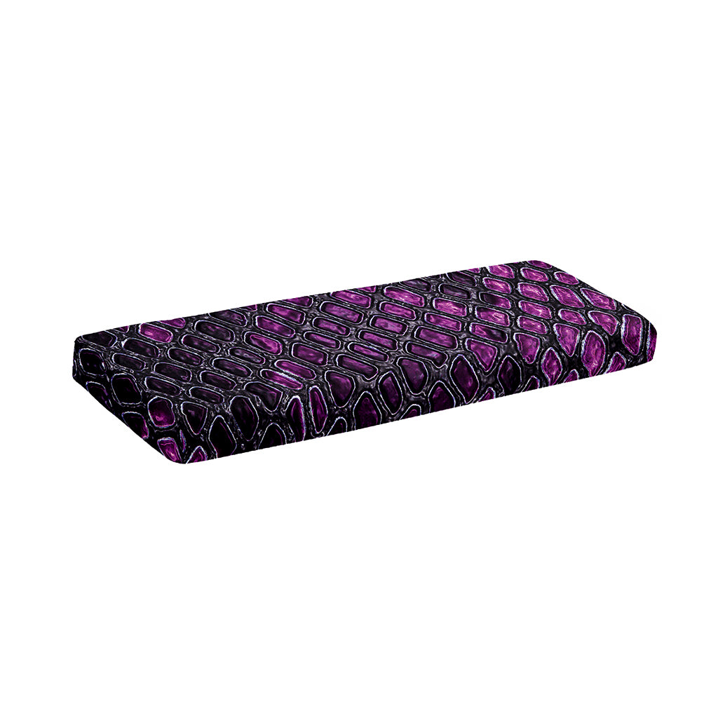 Purple Snakeskin Print Piano Keyboard Cover