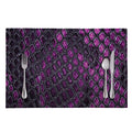 Purple Snakeskin Print Placemat