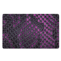 Purple Snakeskin Print Polyester Doormat