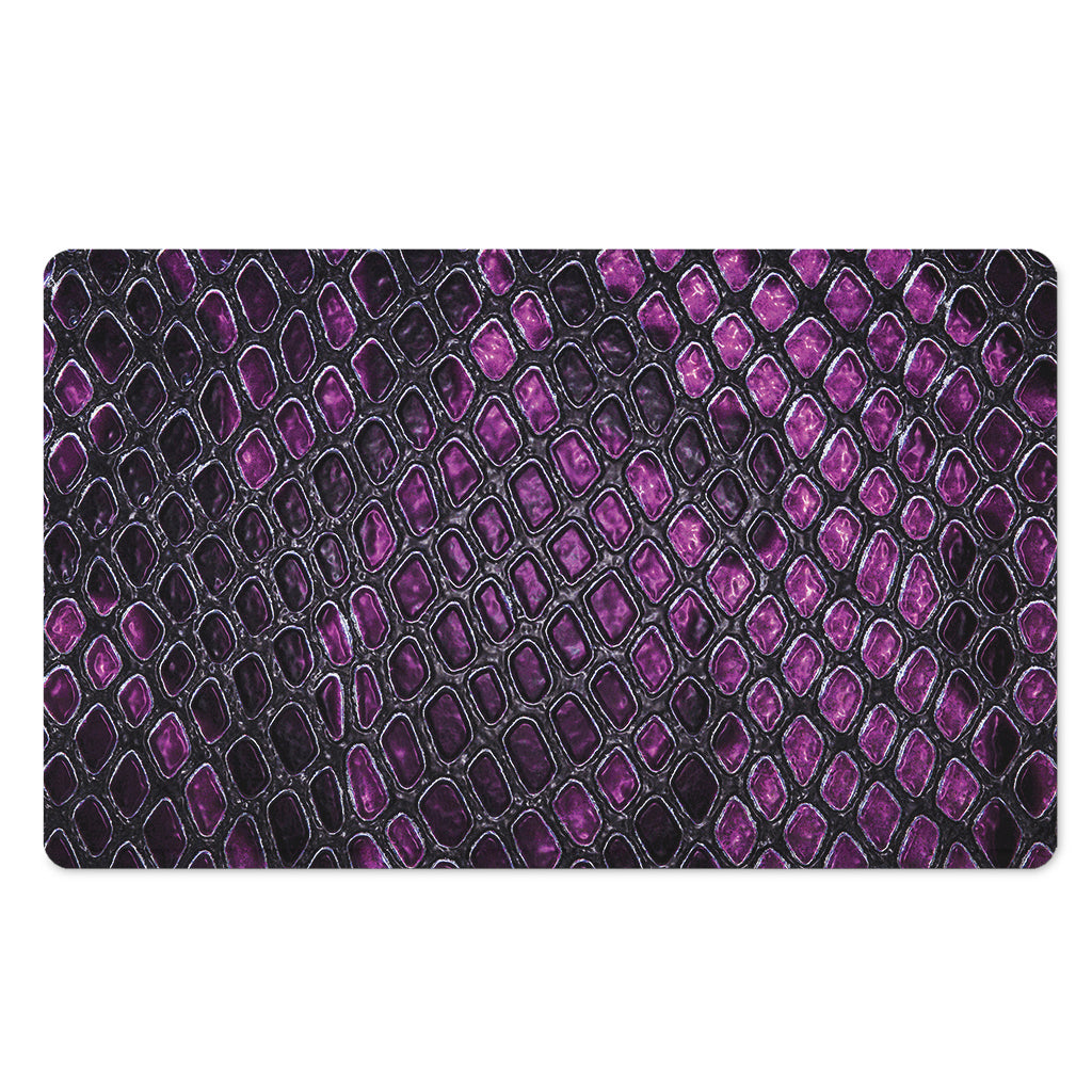 Purple Snakeskin Print Polyester Doormat
