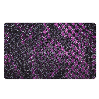 Purple Snakeskin Print Polyester Doormat