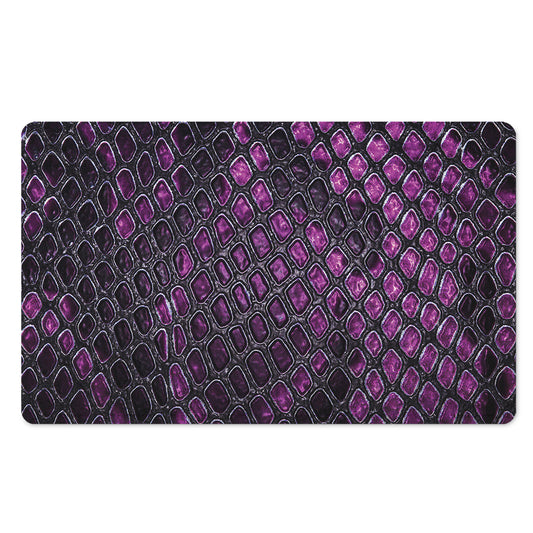 Purple Snakeskin Print Polyester Doormat