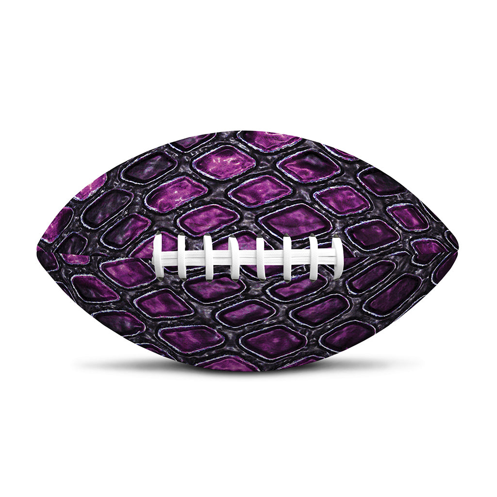 Purple Snakeskin Print Rugby Ball