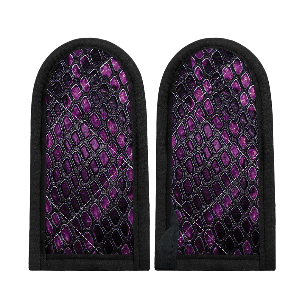Purple Snakeskin Print Skillet Handle Cover