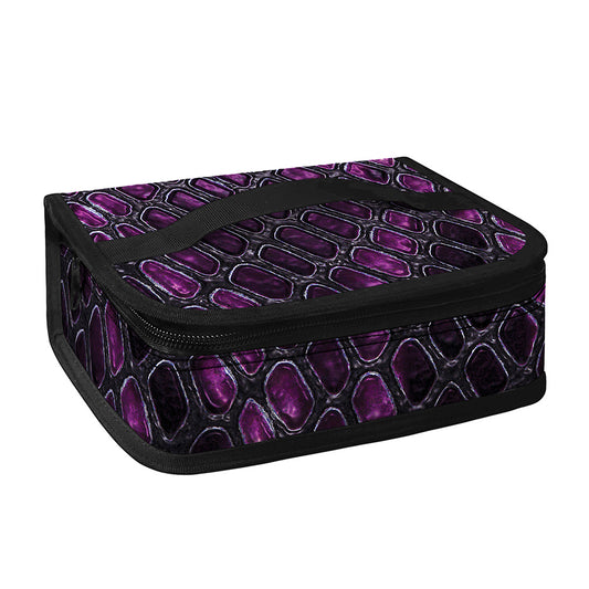 Purple Snakeskin Print Small Lunch Bag