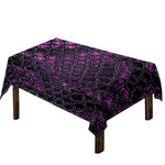 Purple Snakeskin Print Tablecloth