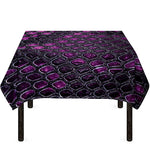 Purple Snakeskin Print Tablecloth