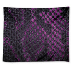 Purple Snakeskin Print Tapestry