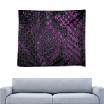 Purple Snakeskin Print Tapestry