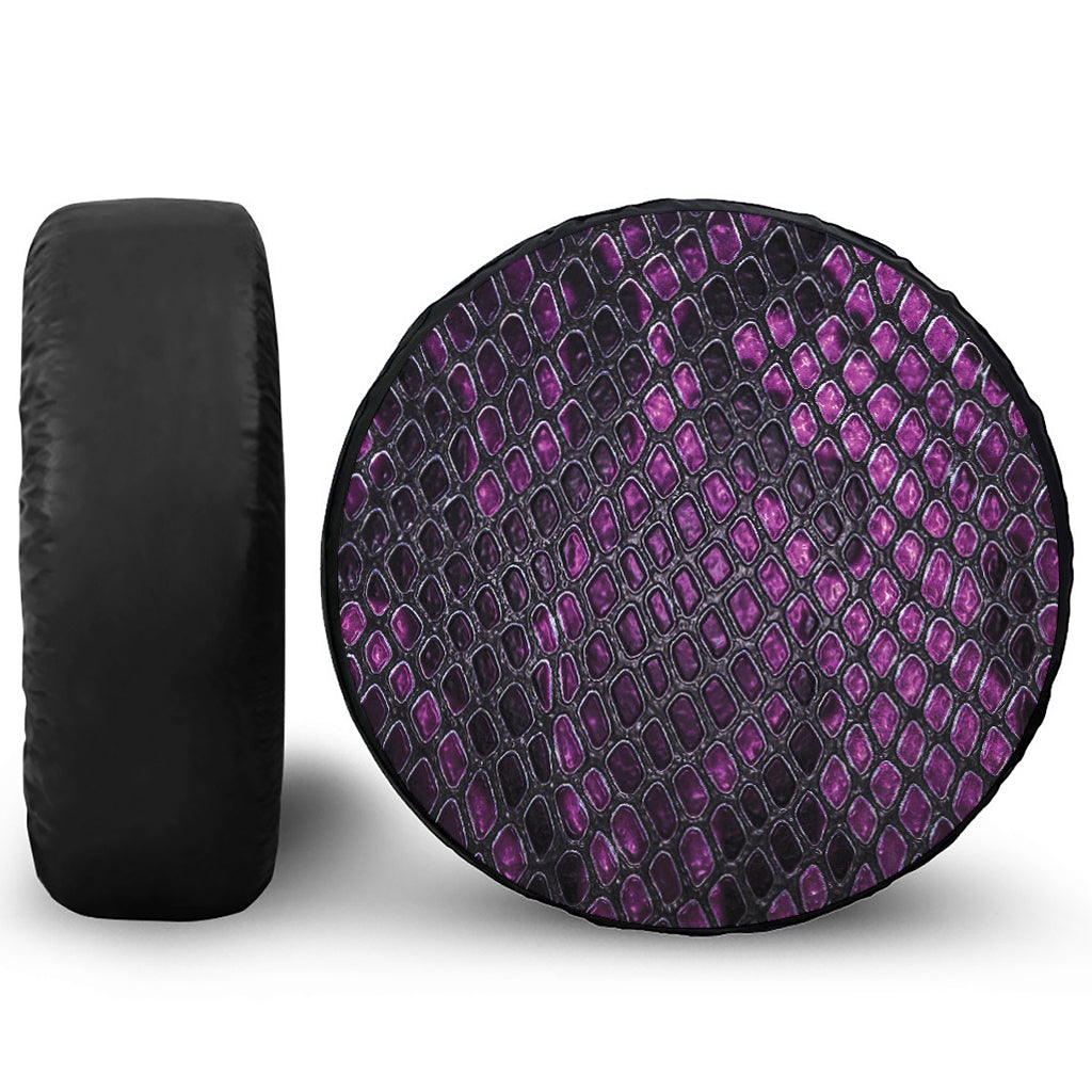Purple Snakeskin Print Tire Cover