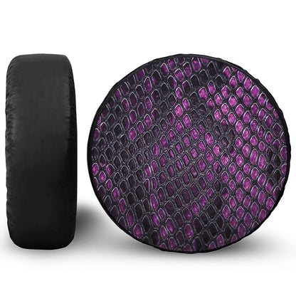 Purple Snakeskin Print Tire Cover