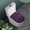 Purple Snakeskin Print Toilet Lid Cover
