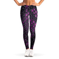 Purple Snakeskin Print Women's Leggings