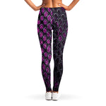Purple Snakeskin Print Women's Leggings