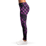 Purple Snakeskin Print Women's Leggings