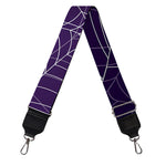Purple Spider Web Pattern Print Bag Strap