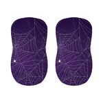 Purple Spider Web Pattern Print Bar Stool Covers