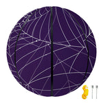 Purple Spider Web Pattern Print Basketball