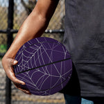 Purple Spider Web Pattern Print Basketball