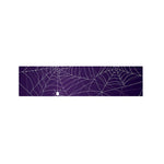Purple Spider Web Pattern Print Bed Runner