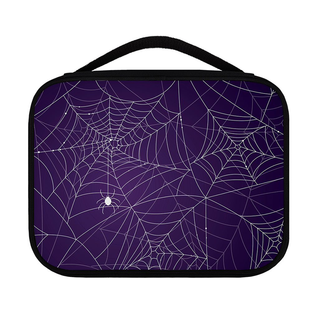 Purple Spider Web Pattern Print Classic Bible Case