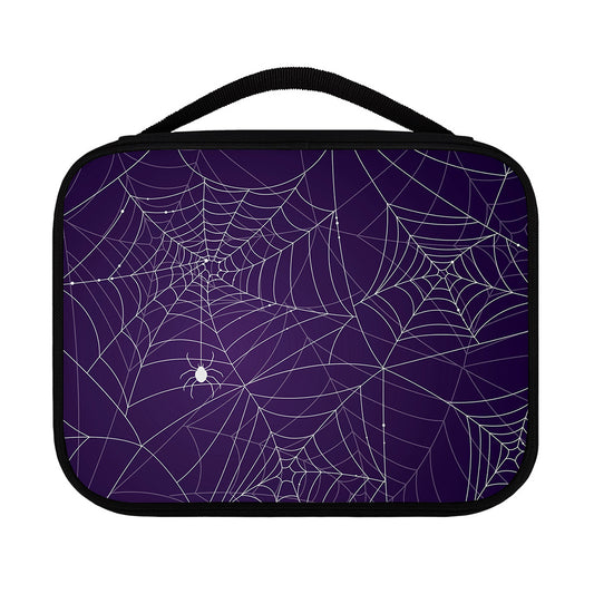 Purple Spider Web Pattern Print Classic Bible Case
