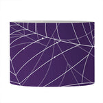 Purple Spider Web Pattern Print Drum Lamp Shade