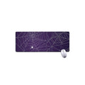 Purple Spider Web Pattern Print Extended Mouse Pad